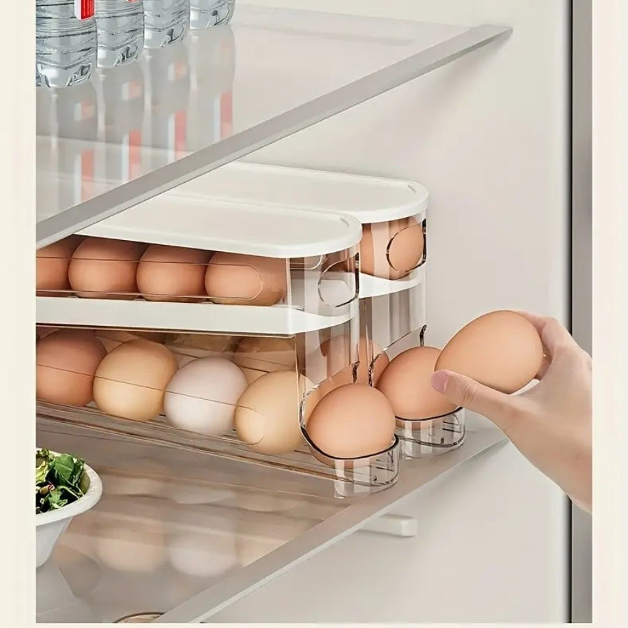 Rolling Egg Storage Container with Lid