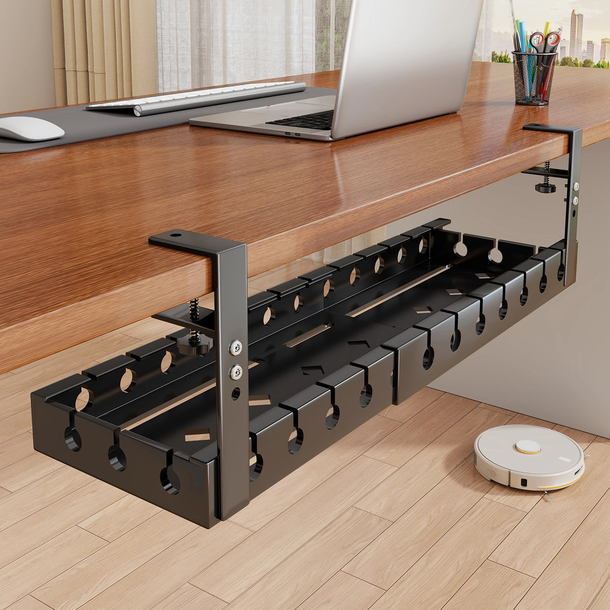 Under Desk Cable Management Organizer Bracket