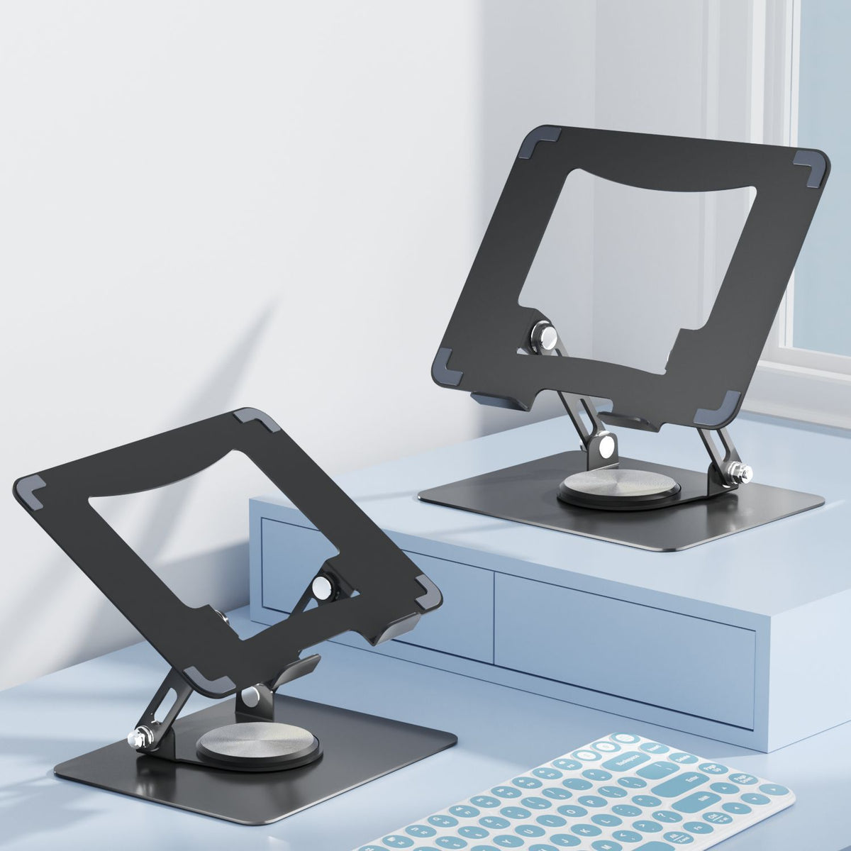 Adjustable Foldable Laptop Stand with 360 Rotation