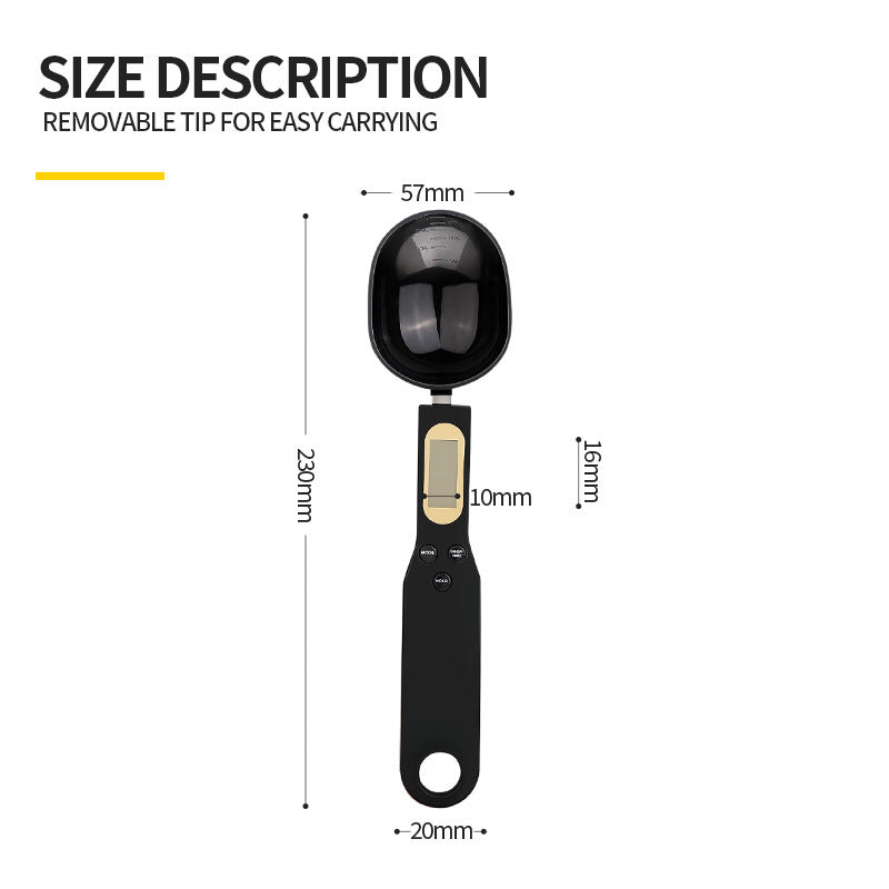 High Precision Electronic Kitchen Scale with Measuring Spoons