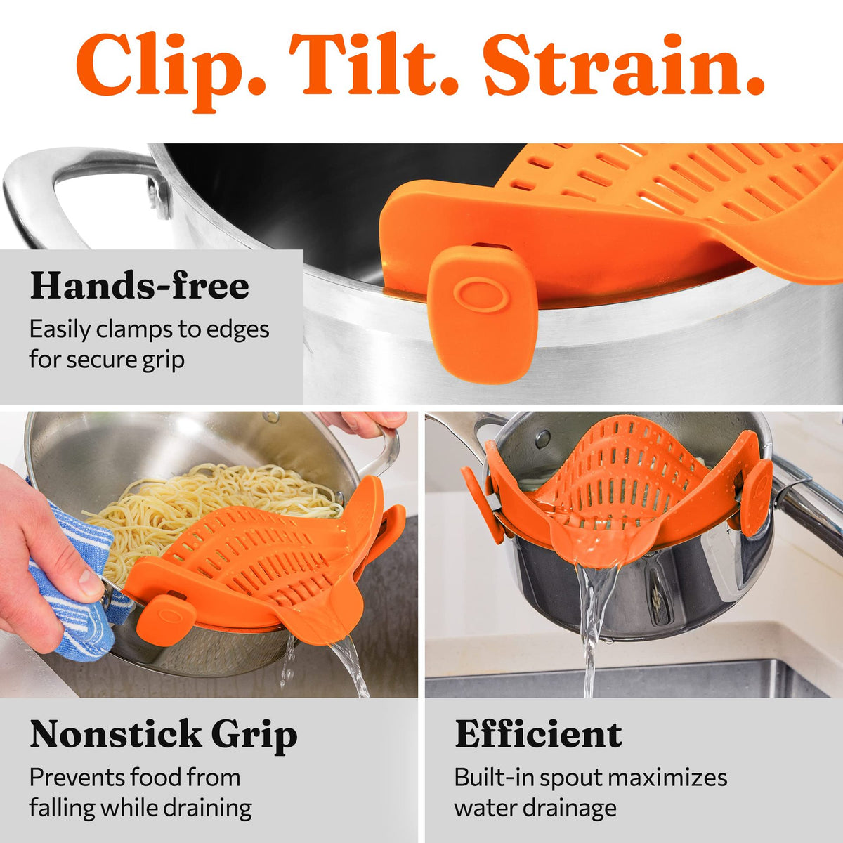 fruit filter clip pot edge drain block